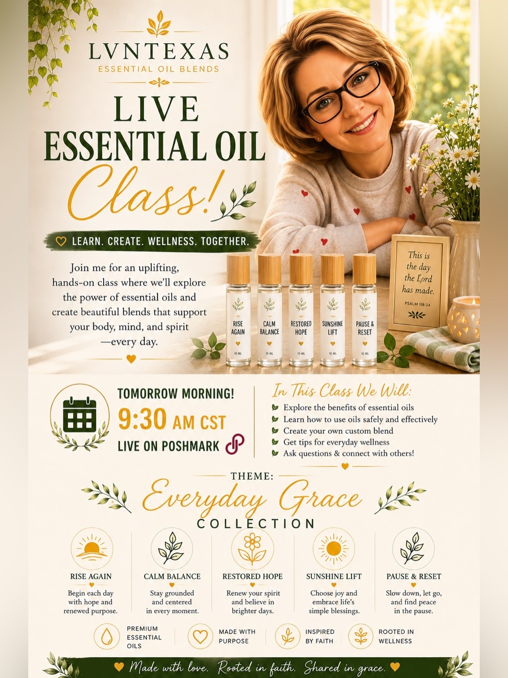 Live Essential Oil Class - Everyday Grace Collection